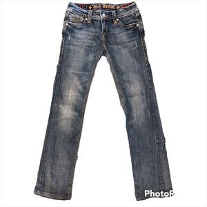 Rock Revival Debbie Straight Light Wash Blue Jeans